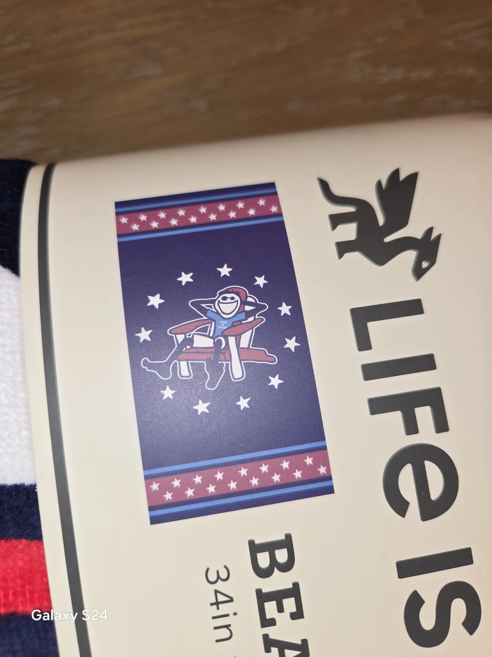 Life Is Good Beach Towel Jake New Red White Blue New